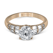 ZR1164 Engagement Ring in 14k Gold with Diamonds