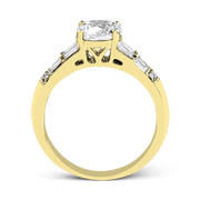 ZR1164 Engagement Ring in 14k Gold with Diamonds
