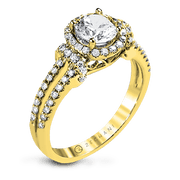 ZR1178 Engagement Ring in 14k Gold with Diamonds