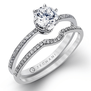 ZR117 Wedding Set in 14k Gold with Diamonds