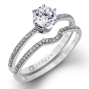 ZR117 Wedding Set in 14k Gold with Diamonds