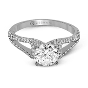 ZR1226 Engagement Ring in 14k Gold with Diamonds