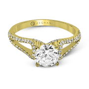 ZR1226 Engagement Ring in 14k Gold with Diamonds