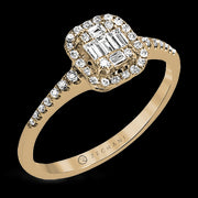 ZR1230 Engagement Ring in 14k Gold with Diamonds