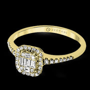 ZR1230 Engagement Ring in 14k Gold with Diamonds