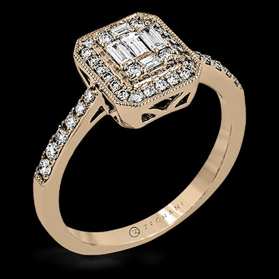ZR1234 Right Hand Ring in 14k Gold with Diamonds