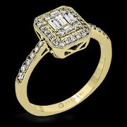 ZR1234 Right Hand Ring in 14k Gold with Diamonds