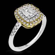 ZR1235 Right Hand Ring in 14k Gold with Diamonds