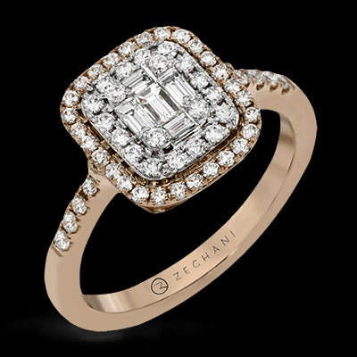 ZR1235 Right Hand Ring in 14k Gold with Diamonds