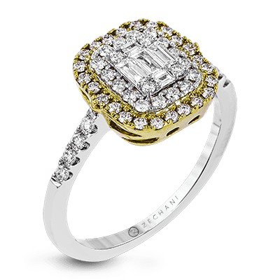 ZR1235 Right Hand Ring in 14k Gold with Diamonds