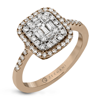 ZR1235 Right Hand Ring in 14k Gold with Diamonds