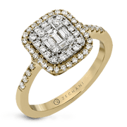 ZR1235 Right Hand Ring in 14k Gold with Diamonds
