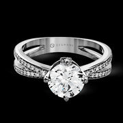 ZR1244 Engagement Ring in 14k Gold with Diamonds