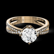 ZR1244 Engagement Ring in 14k Gold with Diamonds