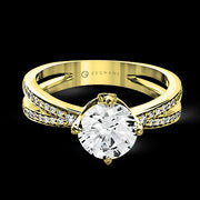 ZR1244 Engagement Ring in 14k Gold with Diamonds