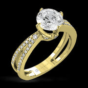 ZR1244 Engagement Ring in 14k Gold with Diamonds