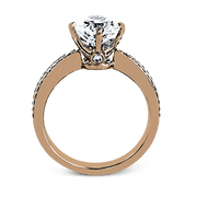 ZR1244 Engagement Ring in 14k Gold with Diamonds