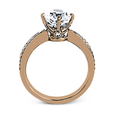 ZR1244 Engagement Ring in 14k Gold with Diamonds