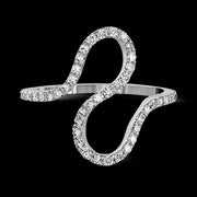 ZR1259 Right Hand Ring in 14k Gold with Diamonds