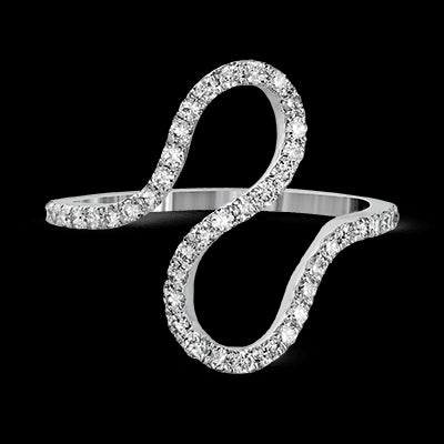 ZR1259 Right Hand Ring in 14k Gold with Diamonds