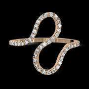 ZR1259 Right Hand Ring in 14k Gold with Diamonds