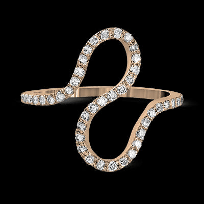 ZR1259 Right Hand Ring in 14k Gold with Diamonds