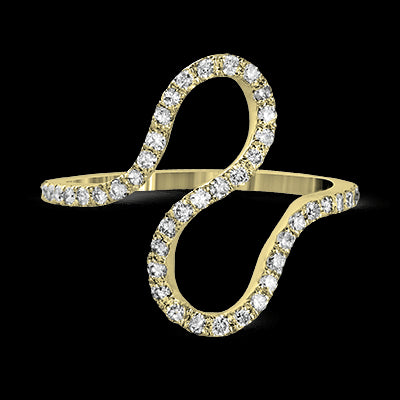 ZR1259 Right Hand Ring in 14k Gold with Diamonds