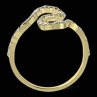 ZR1259 Right Hand Ring in 14k Gold with Diamonds
