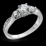 ZR126 Engagement Ring in 14k Gold with Diamonds