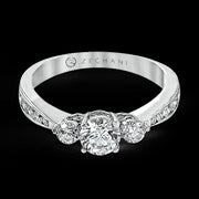 ZR126 Engagement Ring in 14k Gold with Diamonds