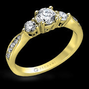 ZR126 Engagement Ring in 14k Gold with Diamonds