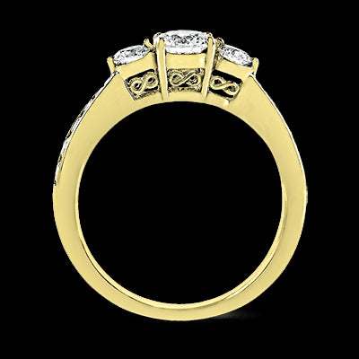 ZR126 Engagement Ring in 14k Gold with Diamonds