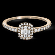 ZR1271 Right Hand Ring in 14k Gold with Diamonds