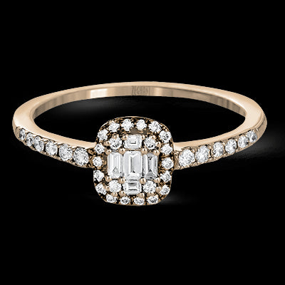ZR1271 Right Hand Ring in 14k Gold with Diamonds