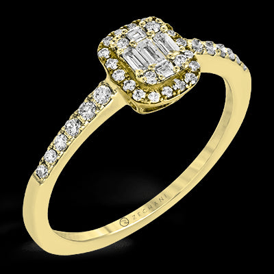 ZR1271 Right Hand Ring in 14k Gold with Diamonds