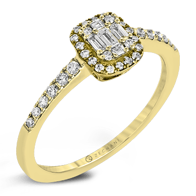 ZR1271 Right Hand Ring in 14k Gold with Diamonds