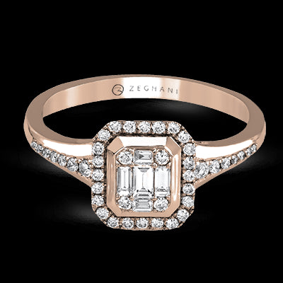 ZR1276 Right Hand Ring in 14k Gold with Diamonds