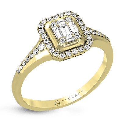ZR1276 Right Hand Ring in 14k Gold with Diamonds