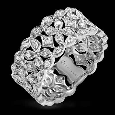 ZR1294 Right Hand Ring in 14k Gold with Diamonds