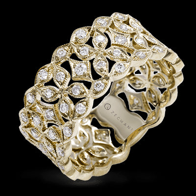 ZR1294 Right Hand Ring in 14k Gold with Diamonds