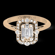 ZR1318 Right Hand Ring in 14k Gold with Diamonds