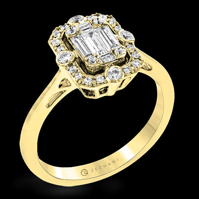 ZR1318 Right Hand Ring in 14k Gold with Diamonds