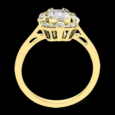 ZR1318 Right Hand Ring in 14k Gold with Diamonds