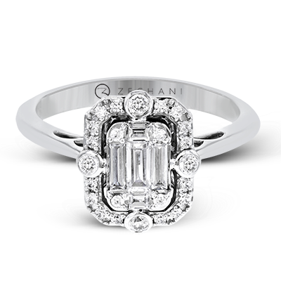 ZR1318 Right Hand Ring in 14k Gold with Diamonds