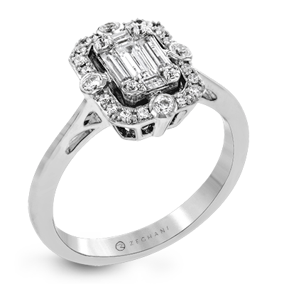 ZR1318 Right Hand Ring in 14k Gold with Diamonds