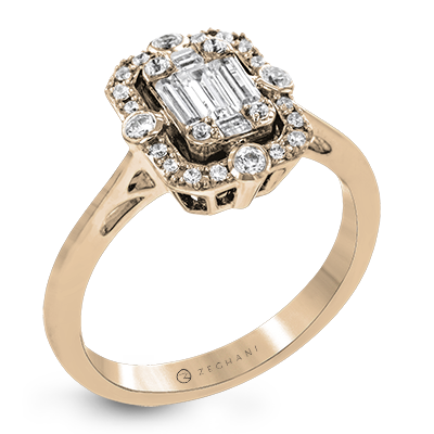 ZR1318 Right Hand Ring in 14k Gold with Diamonds