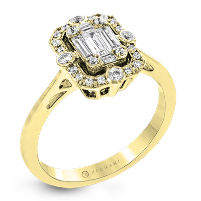 ZR1318 Right Hand Ring in 14k Gold with Diamonds