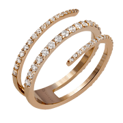 ZR1342 Right Hand Ring in 14k Gold with Diamonds
