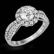 ZR1346 Engagement Ring in 14k Gold with Diamonds