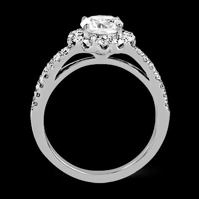ZR1346 Engagement Ring in 14k Gold with Diamonds